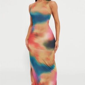 Multicolor Tie-Dye Maxi Dress